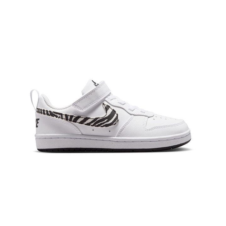 Nike Court Borough Low Recraft Ps Bianco Maculato - Sneakers Bambina