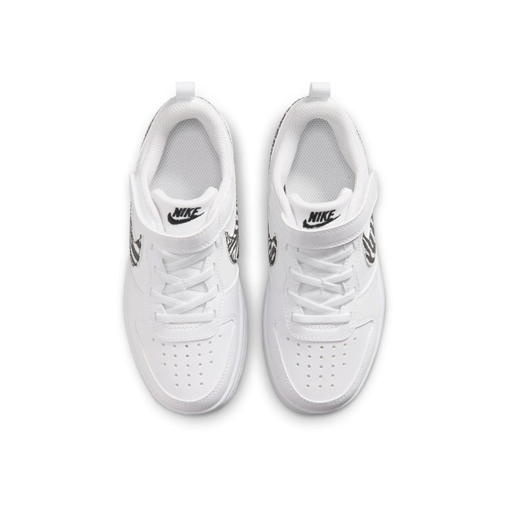 Nike Court Borough Low Recraft Ps Bianco Maculato - Sneakers Bambina
