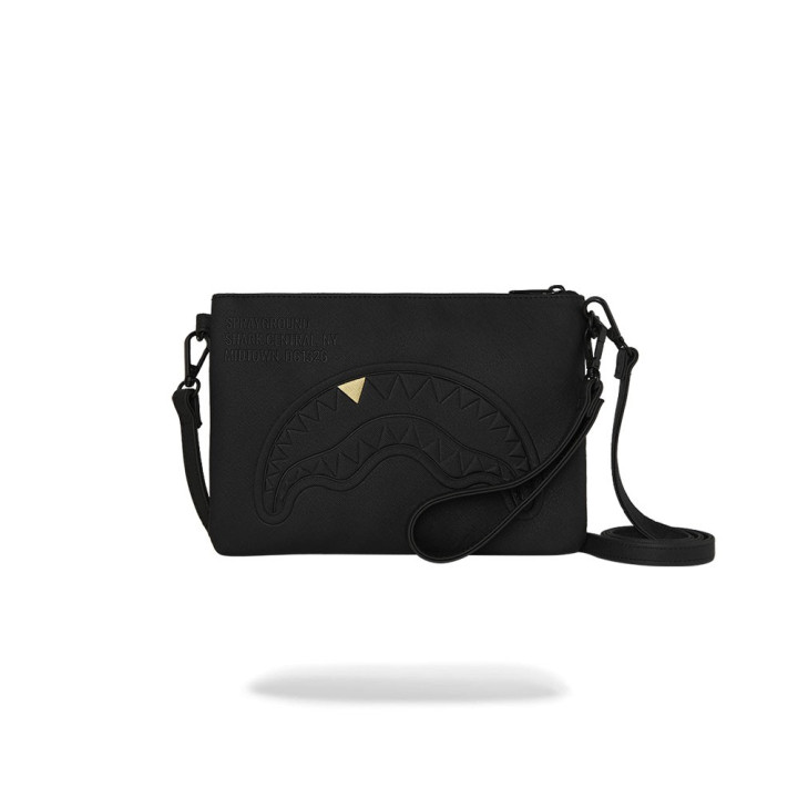 Sprayground Borsa Clutch Out Embossed Tooth Nero