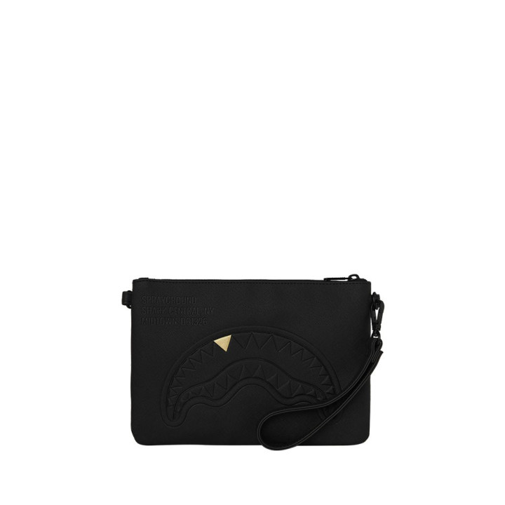 Sprayground Borsa Clutch Out Embossed Tooth Nero