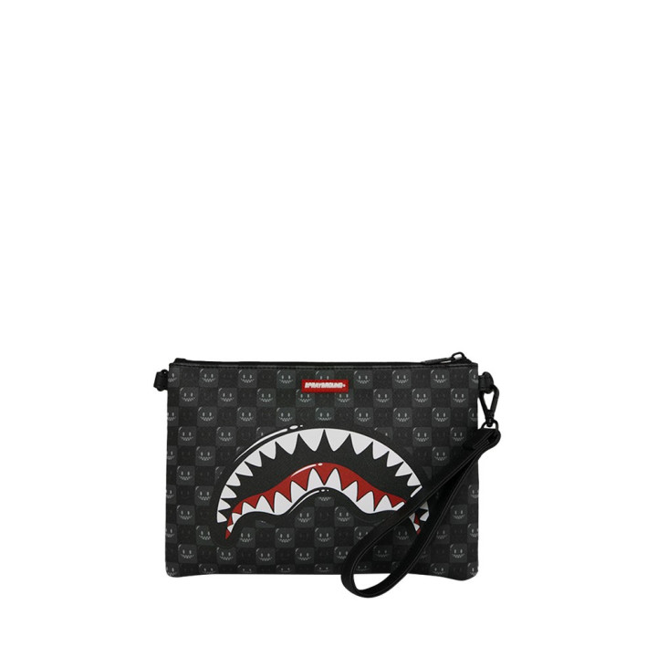 Sprayground Borsa Clutch Sharks In Paris Nero