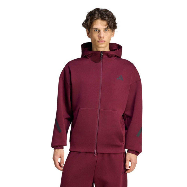 ADIDAS Z.N.E Felpa Palestra Full Zip Z.N.E Bordeaux Uomo
