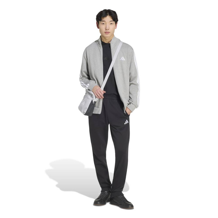 ADIDAS Tuta Sportiva Full Zip S Cappuccio Grigio Uomo