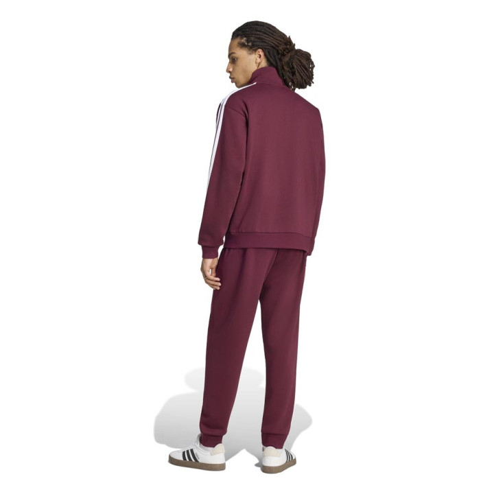 ADIDAS Tuta Sportiva Full Zip Tristripe Bordeaux Uomo