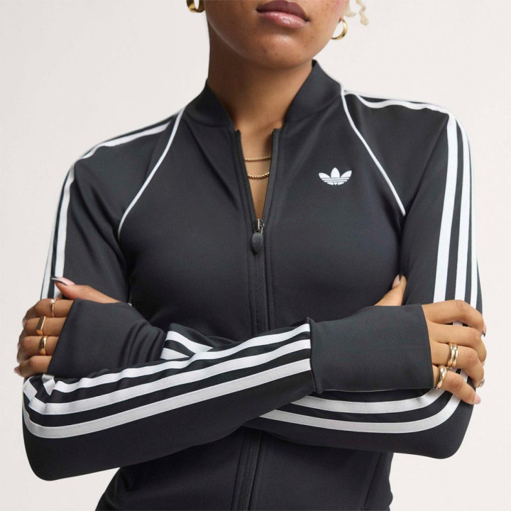 ADIDAS Superstar Felpa Palestra Full Zip Nero Donna