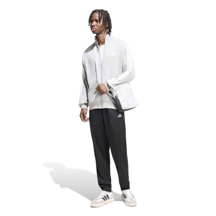 ADIDAS Tuta Sportiva Full Zip Tristripe Grigio Uomo