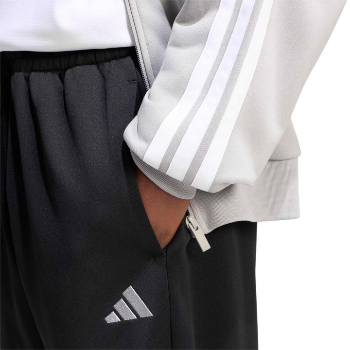ADIDAS Tuta Sportiva Full Zip Tristripe Grigio Uomo