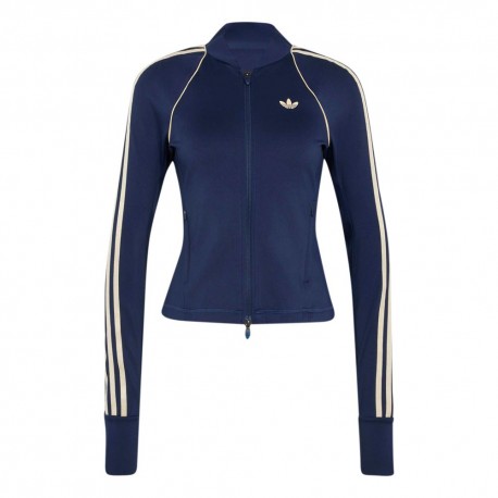 ADIDAS Superstar Felpa Palestra Full Zip Blu Donna