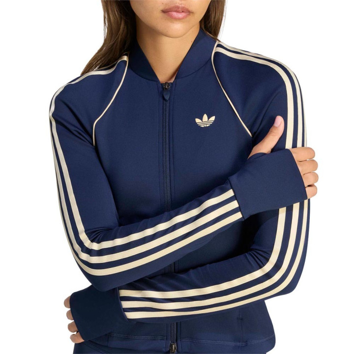 ADIDAS Superstar Felpa Palestra Full Zip Blu Donna