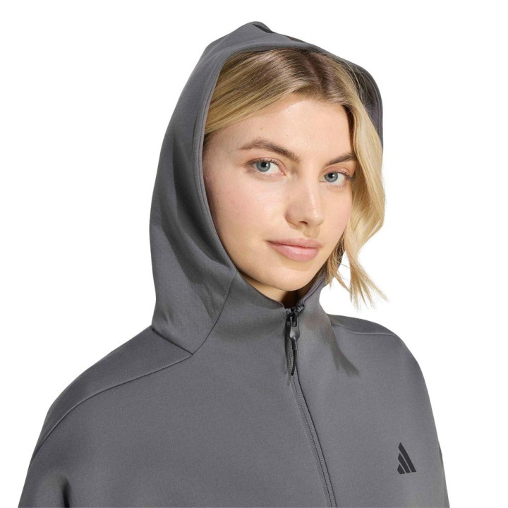 ADIDAS Z.N.E Felpa Palestra Full Zip Grigio Donna
