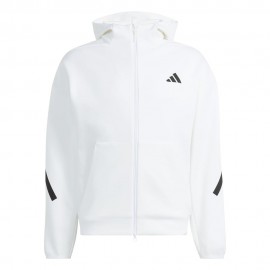 Z.N.E Felpa Palestra Full Zip bianco