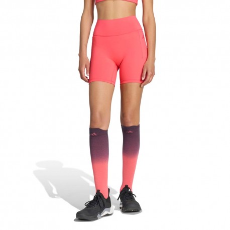 ADIDAS Optime Shorts Sportivi Power Fuxia Donna