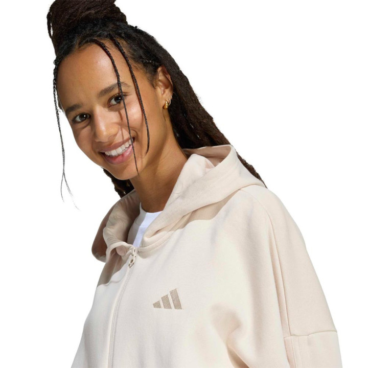 ADIDAS Tuta Sportiva Full Zip Bianco Donna