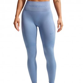 Pro Seamless Leggings Palestra Tight azzurro
