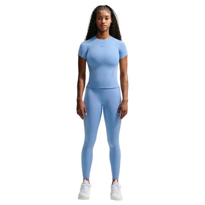 Nike Universa Maglietta Palestra Azzurro Donna