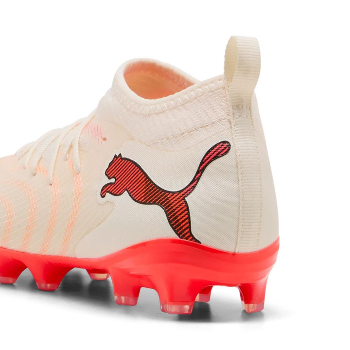Puma Future 9 Match Fg Ag Bianco Rosso - Scarpe Da Calcio Bambino