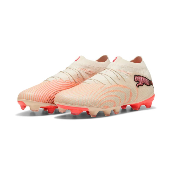 Puma Future 9 Pro Fg Ag Bianco Rosso - Scarpe Da Calcio Uomo