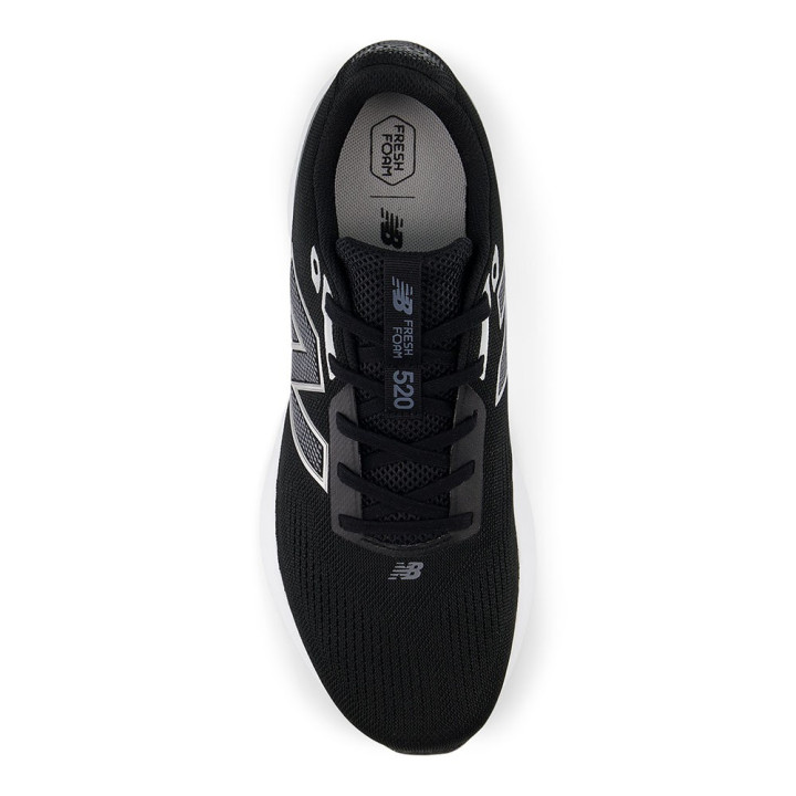 New Balance 520 V9 Nero Castelrock Argento - Scarpe Running Uomo