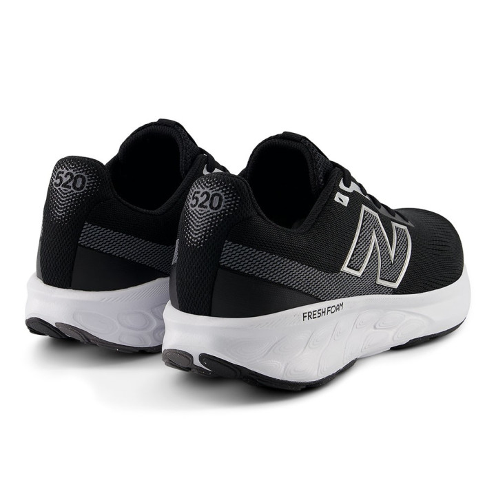 New Balance 520 V9 Nero Castelrock Argento - Scarpe Running Uomo