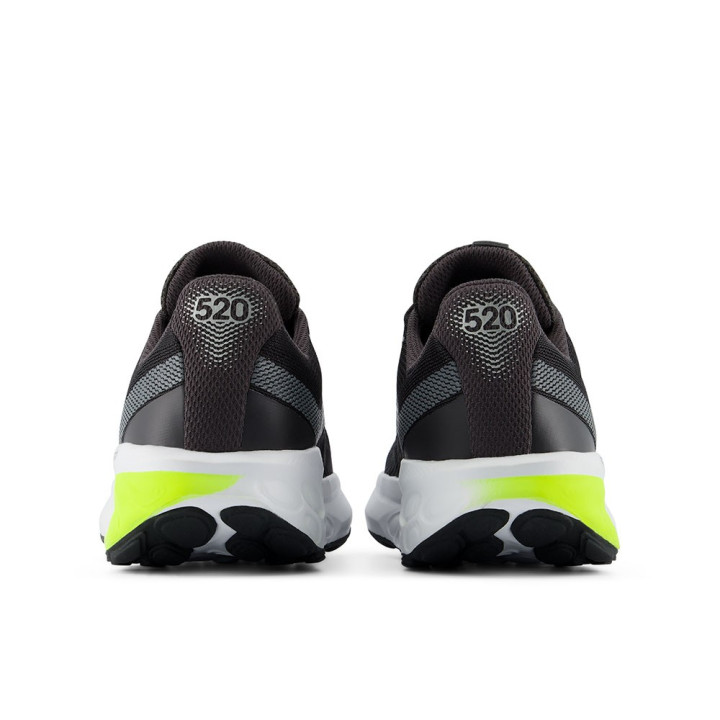 New Balance 520 V9 Nero Castelrock Argento - Scarpe Running Uomo