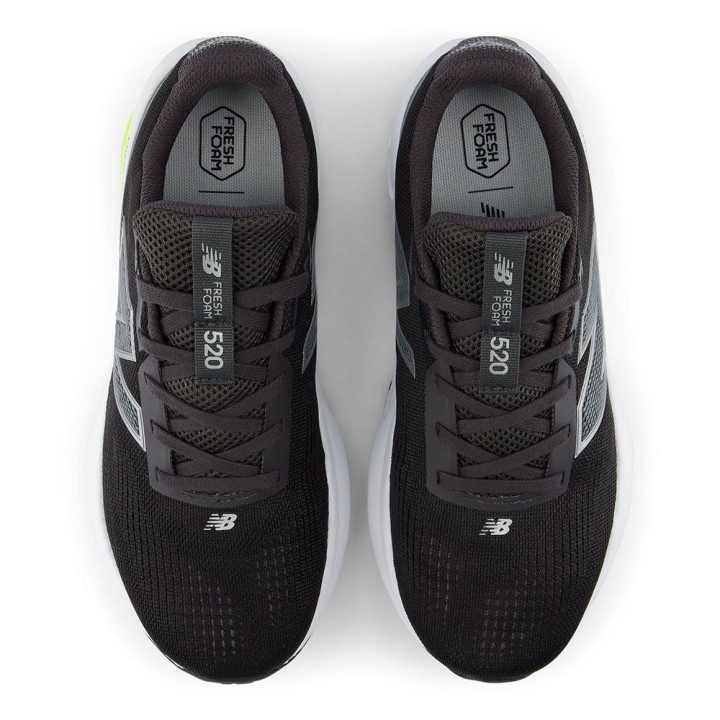 New Balance 520 V9 Nero Castelrock Argento - Scarpe Running Uomo