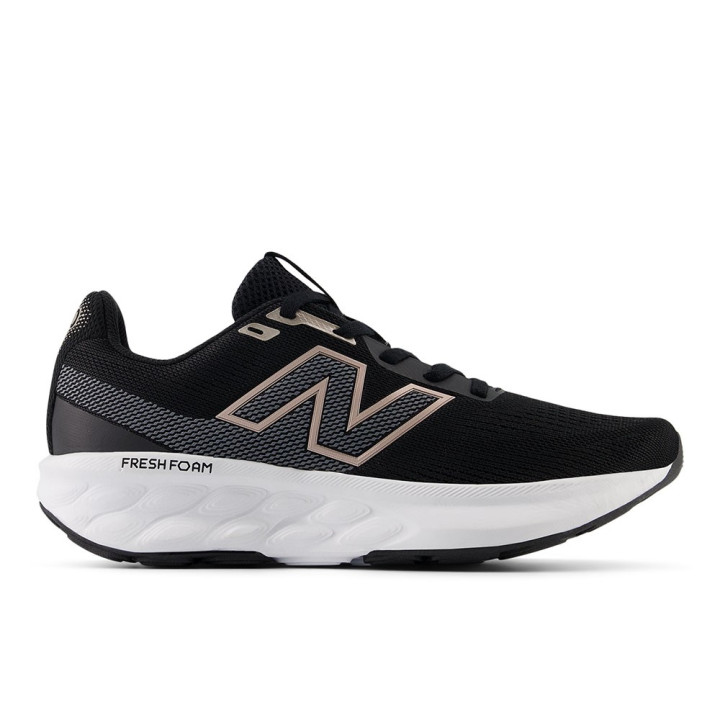 New Balance 520 V9 Nero Castelrock Rosa Metallico - Scarpe Running Donna