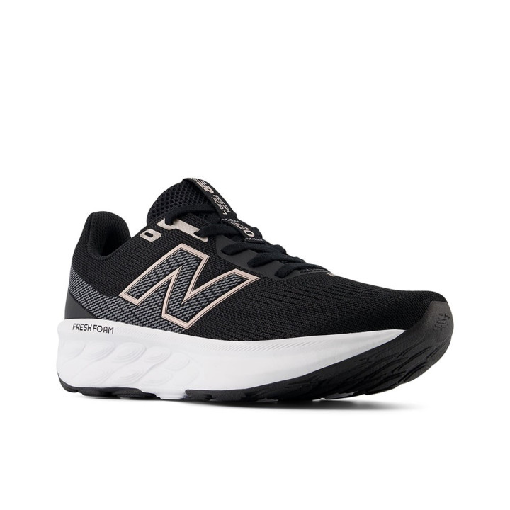 New Balance 520 V9 Nero Castelrock Rosa Metallico - Scarpe Running Donna