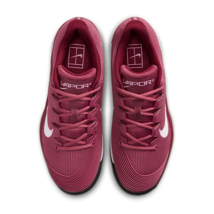 Nike Vapor 12 Clay Rosa Smoke Bianco - Scarpa Tennis Donna