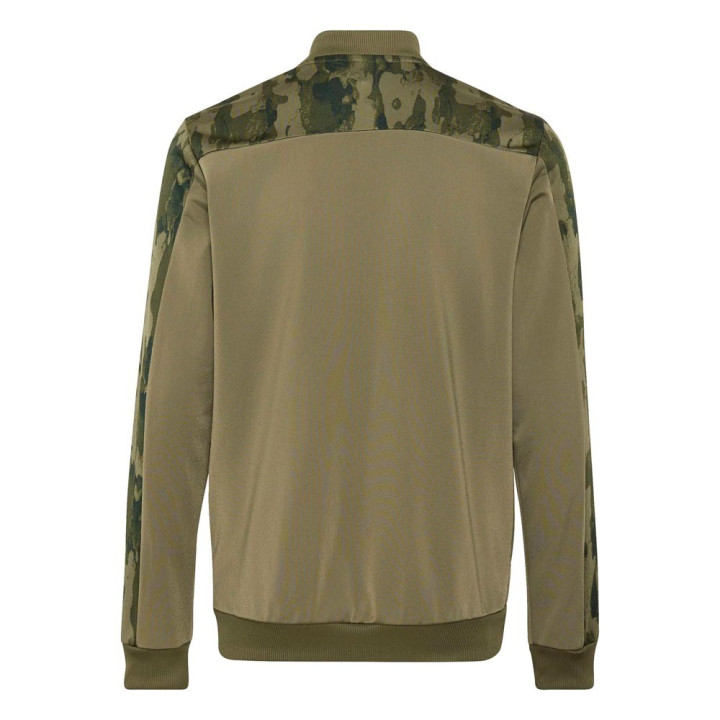 ADIDAS Tuta Sportiva Full Zip Senza Cappuccio Verde Bambino