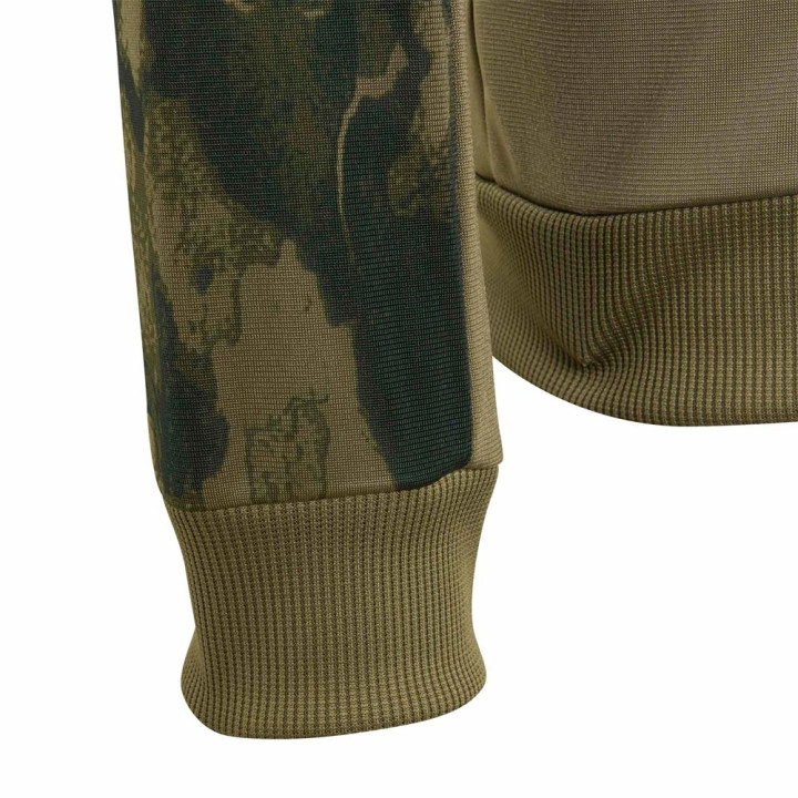ADIDAS Tuta Sportiva Full Zip Senza Cappuccio Verde Bambino