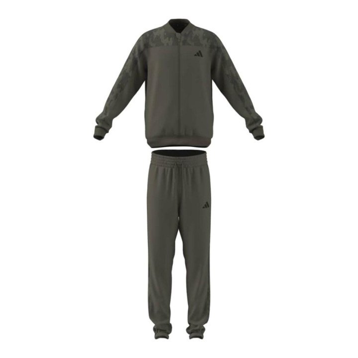 ADIDAS Tuta Sportiva Full Zip Senza Cappuccio Verde Bambino