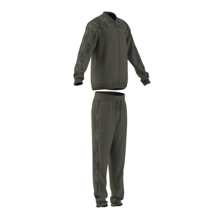 ADIDAS Tuta Sportiva Full Zip Senza Cappuccio Verde Bambino