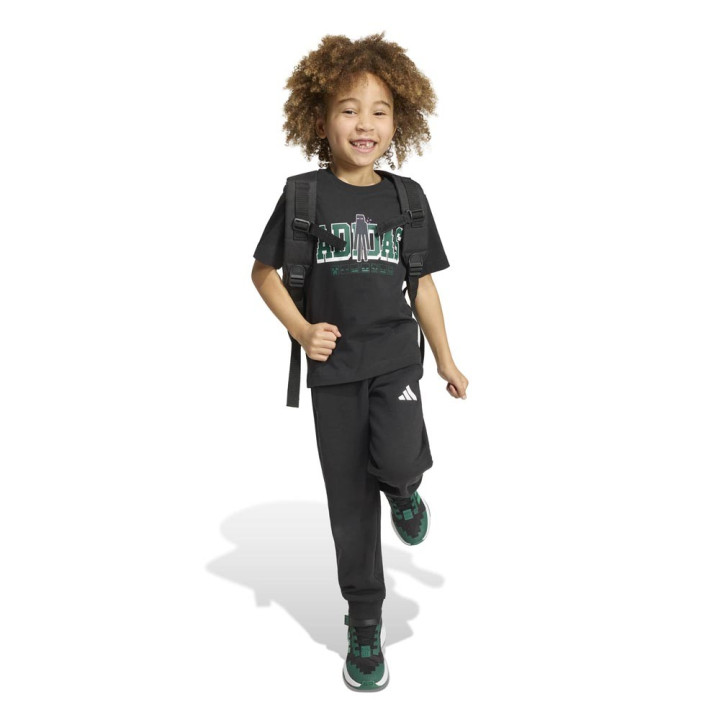 ADIDAS T-Shirt Palestra Minecraft Nero Bambino