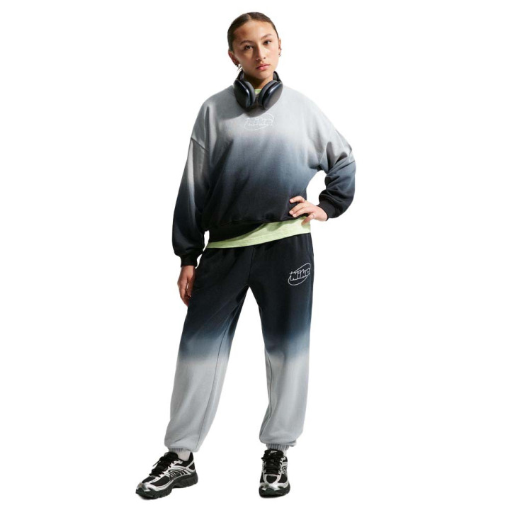 Nike Sportswear Pantaloni Con Polsino Nero Bianco Bambina