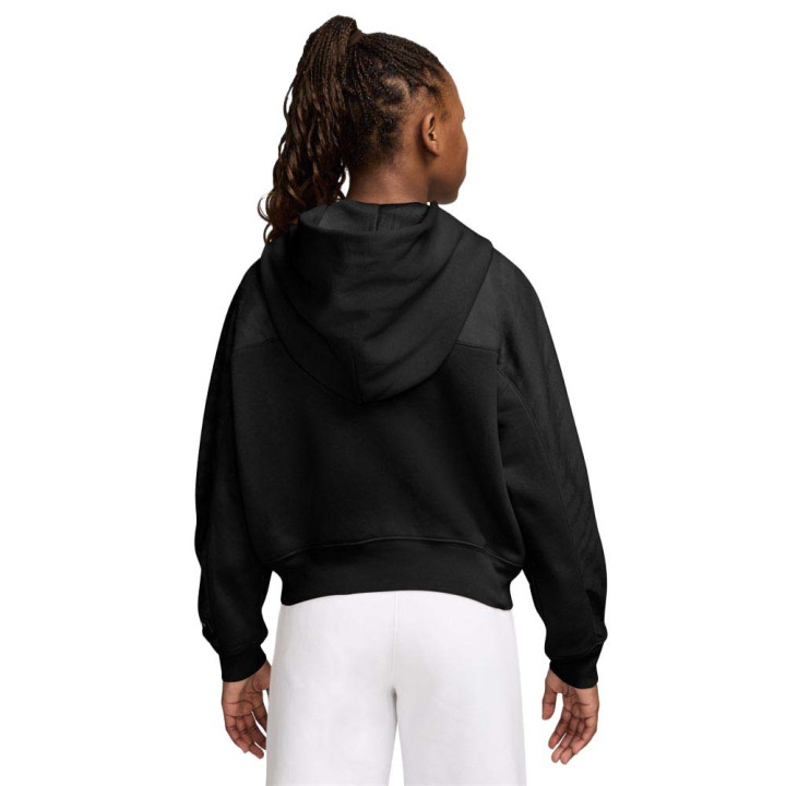 Nike Sportswear Felpa Palestra Con Cappuccio Nero Bambina
