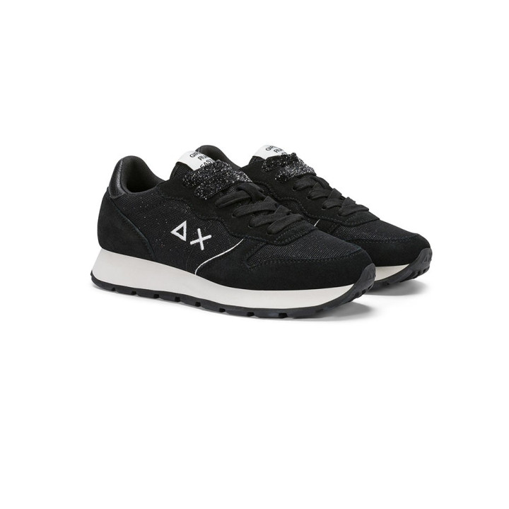 Sun 68 Ally New Glitter Nero Bianco - Sneakers Donna