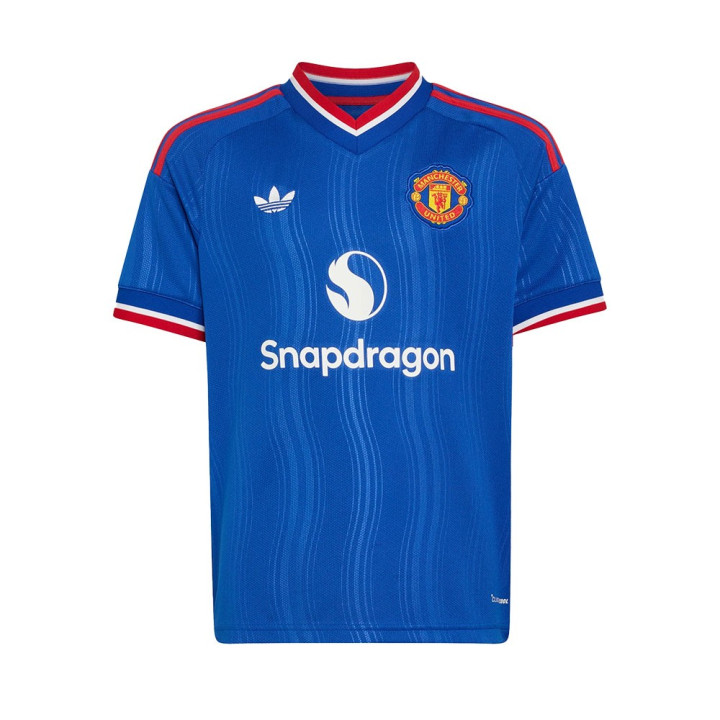 ADIDAS Maglia Calcio Mufc Away 26 27 Blu Bambino