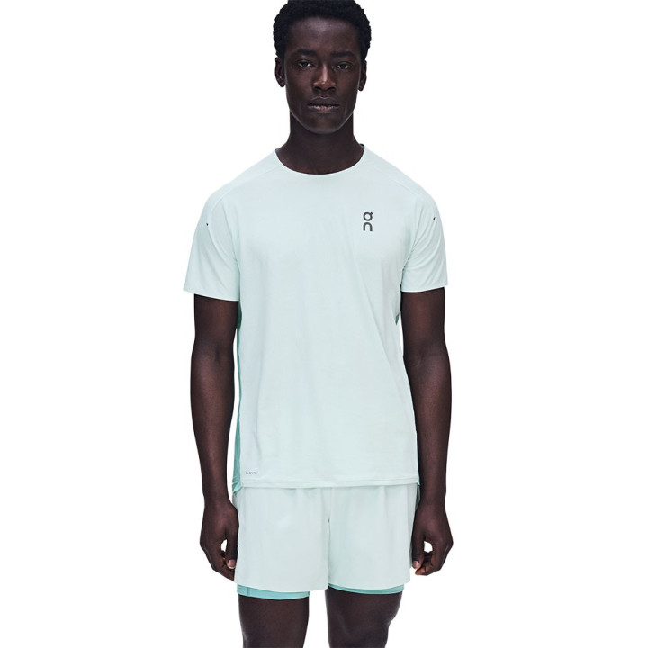 On Pantaloncini Running 5" Performance 2In1 Flurry Aquamarine Uomo
