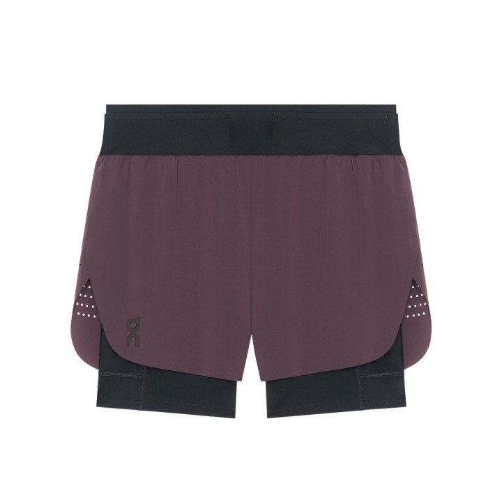On Pantaloncini Running Zero 2In1 Urchin Nero Uomo