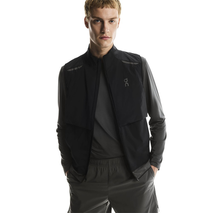 On Gilet Running Weather Nero Eclipse Uomo