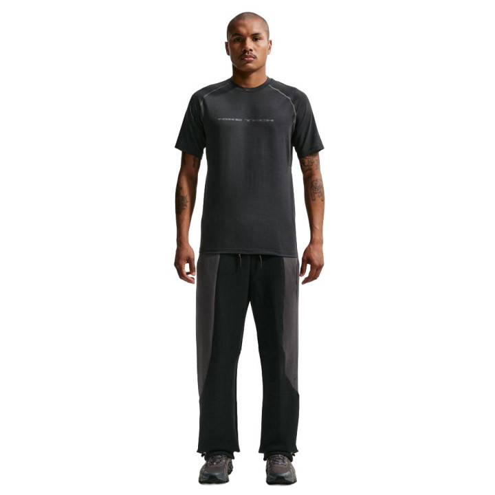 Nike Tech Pantaloni Fleece Color Block Nero Uomo