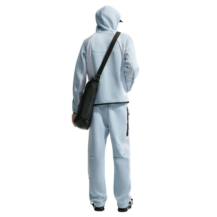 Nike Tech Pantaloni Fleece Open Bicolor Azzurro Uomo