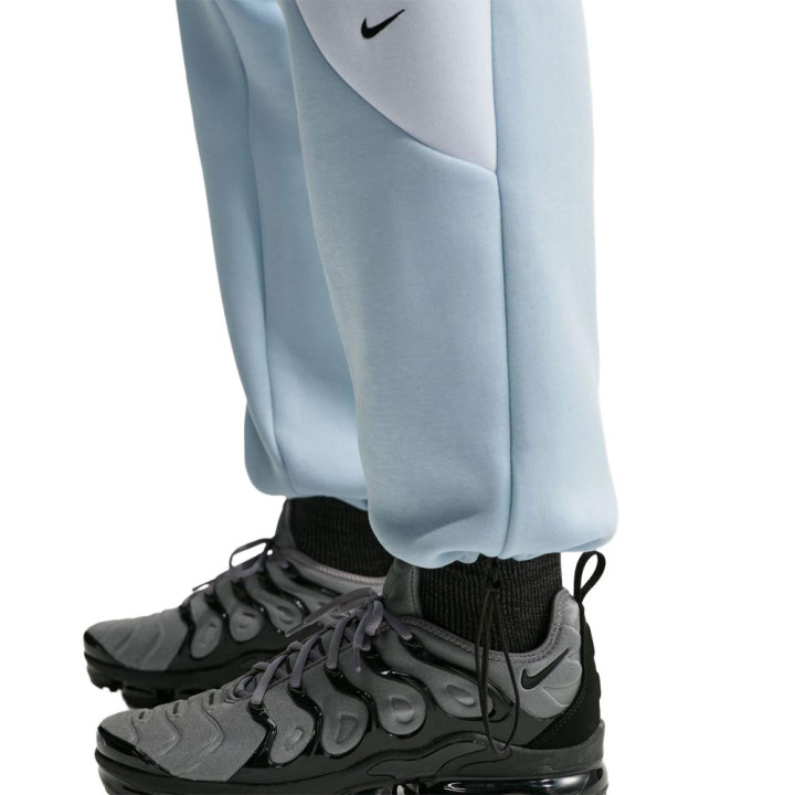 Nike Tech Pantaloni Fleece Open Bicolor Azzurro Uomo