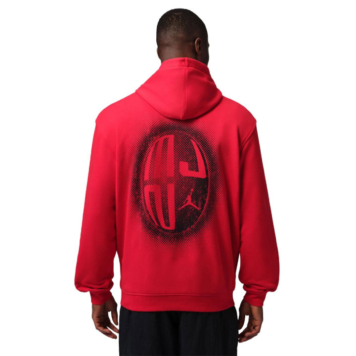 Nike Jordan Sport Crossover Felpa Con Cappuccio Rosso Uomo