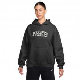 Studio Fleece Felpa Con Cappuccio nero
