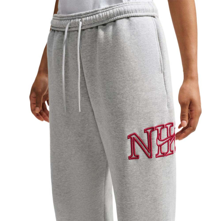 Nike Studio Fleece Pantaloni Con Polsino Grigio Donna