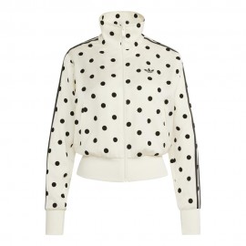 Firebird Felpa Classic Satin Polkadots bianco