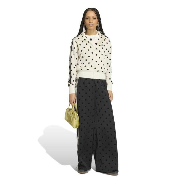 ADIDAS Originals Firebird Felpa Classic Satin Polkadots Bianco Donna