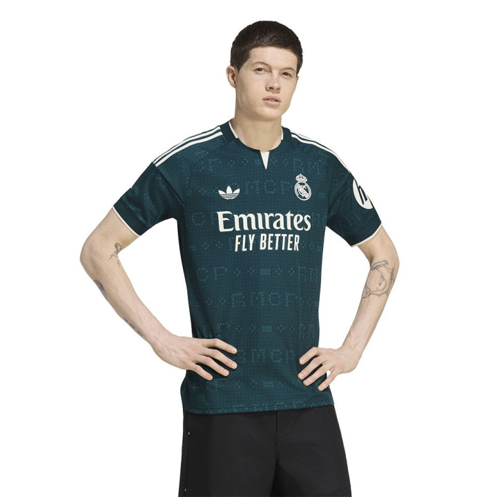 ADIDAS Maglia Calcio Real Madrid Away 26 27 Verde Bianco Uomo