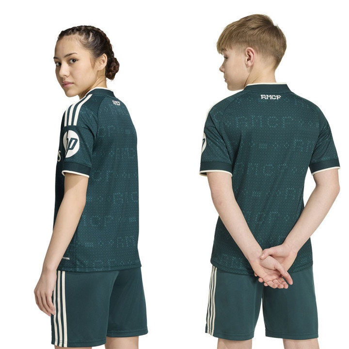 ADIDAS Maglia Calcio Real Madrid Away 26 27 Verde Bianco Bambino